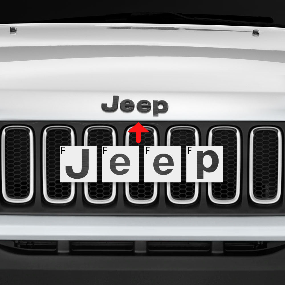 IPG Decorative for Jeep Renegade Limited 2015 - 2020 Front and Rear Emblem Decals Stickers Protector