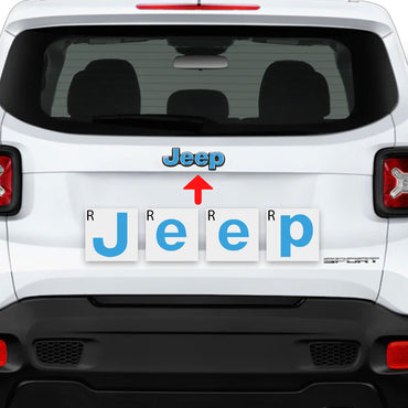 IPG Decorative for Jeep Renegade 2015 - 2020 Front and Rear Emblem Protector