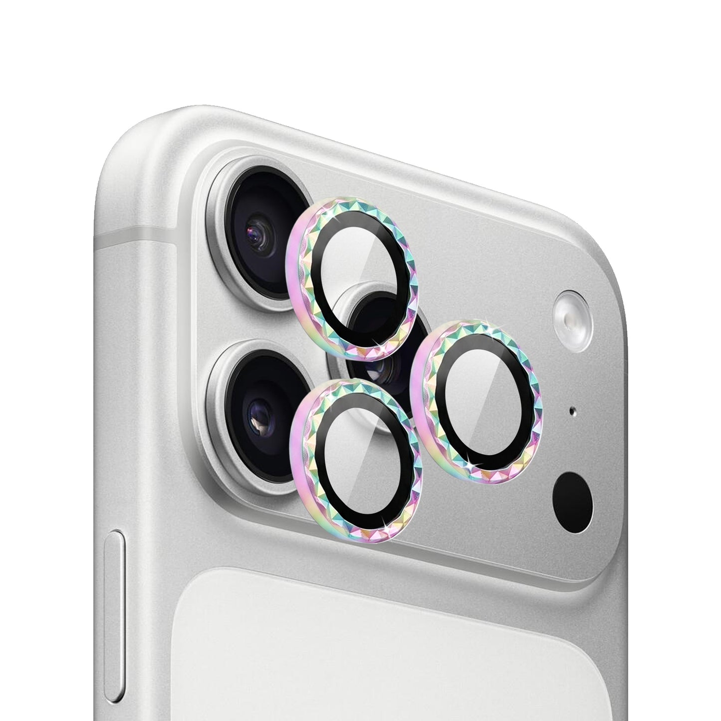 IPG ProLens for Apple iPhone 17 Pro - 17 Pro Max Rhombic 3D Diamond Individual Frame Camera Lens Protector (2 Color Options)