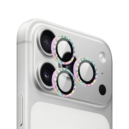 IPG ProLens for Apple iPhone 17 Pro - 17 Pro Max Rhombic 3D Diamond Individual Frame Camera Lens Protector (2 Color Options)