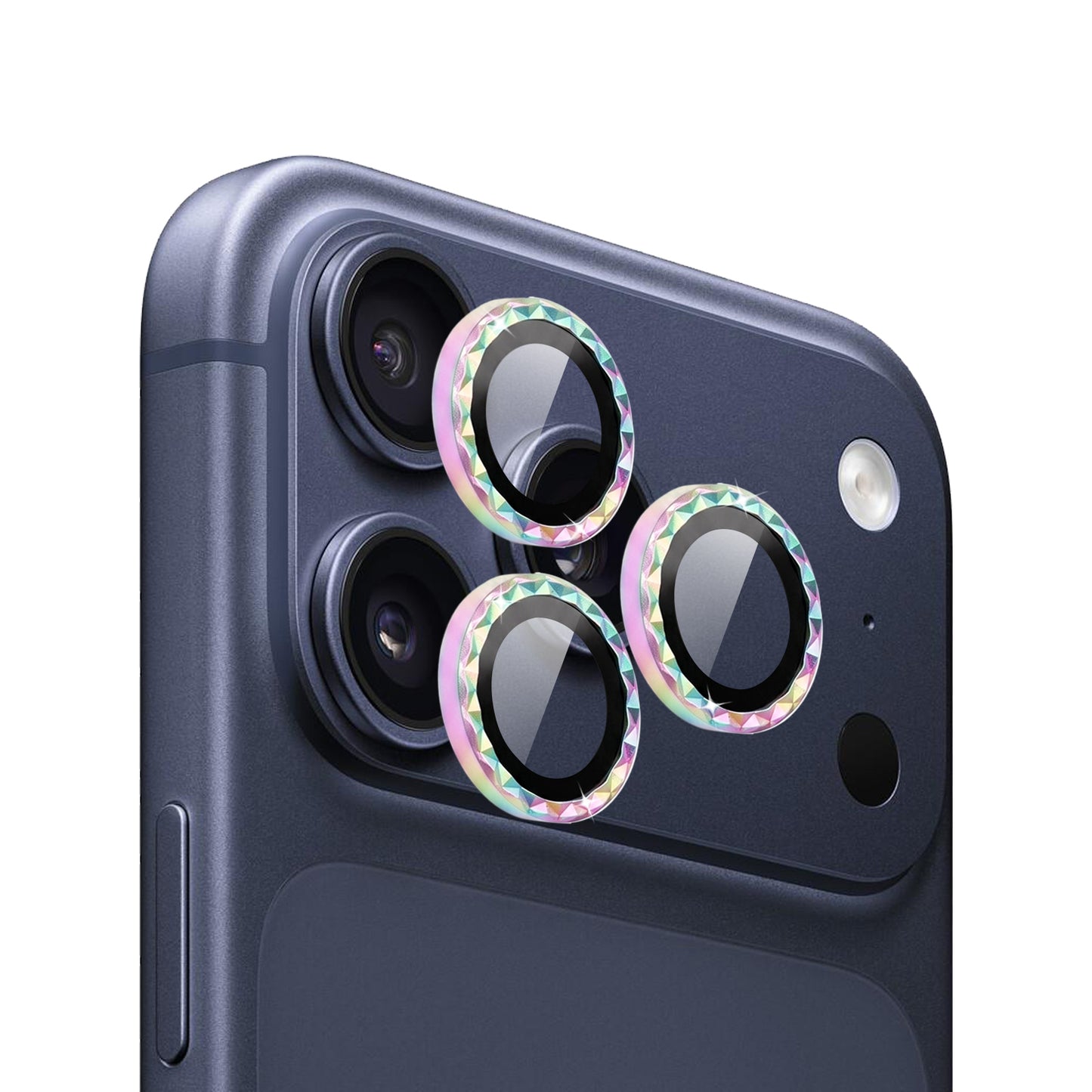 IPG ProLens for Apple iPhone 17 Pro - 17 Pro Max Rhombic 3D Diamond Individual Frame Camera Lens Protector (2 Color Options)