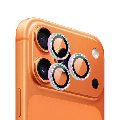 IPG ProLens for Apple iPhone 17 Pro - 17 Pro Max Rhombic 3D Diamond Individual Frame Camera Lens Protector (2 Color Options)