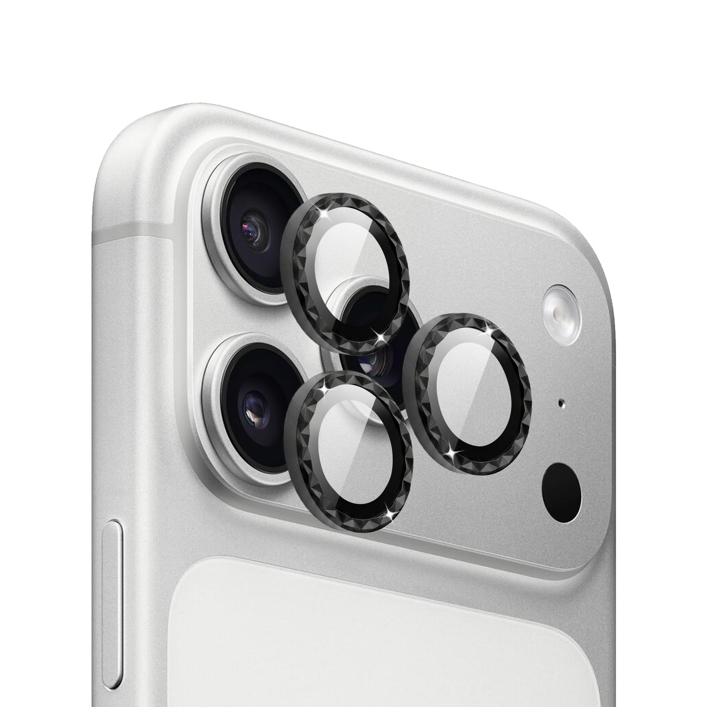 IPG ProLens for Apple iPhone 17 Pro - 17 Pro Max Rhombic 3D Diamond Individual Frame Camera Lens Protector (2 Color Options)