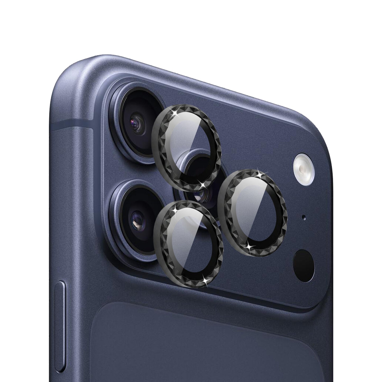 IPG ProLens for Apple iPhone 17 Pro - 17 Pro Max Rhombic 3D Diamond Individual Frame Camera Lens Protector (2 Color Options)