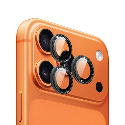 IPG ProLens for Apple iPhone 17 Pro - 17 Pro Max Rhombic 3D Diamond Individual Frame Camera Lens Protector (2 Color Options)