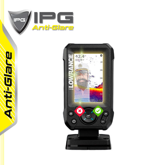 LOWRANCE EAGLE EYE 4" inç Balık Bulucu & Harita Çizer Sonar Radar Harita Dönüştürücü Ekranı için IPG Anti-Glare Yansıma Önleyici Ekran Koruyucu