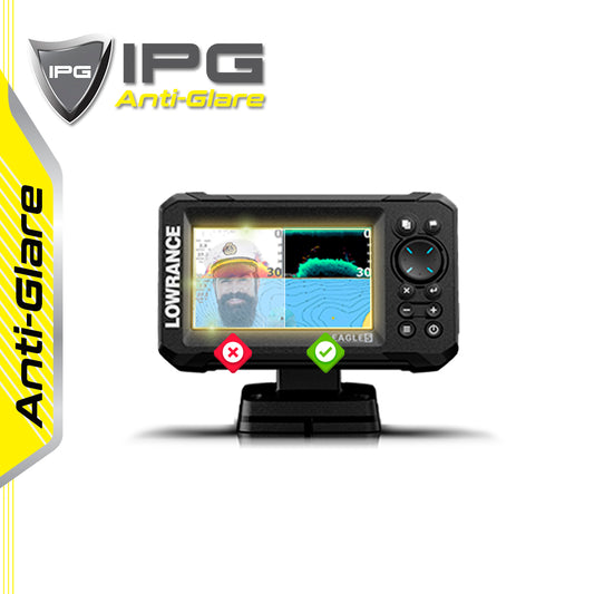 LOWRANCE EAGLE EYE 5" inç Balık Bulucu & Harita Çizer Sonar Radar Harita Dönüştürücü Ekranı için IPG Anti-Glare Yansıma Önleyici Ekran Koruyucu