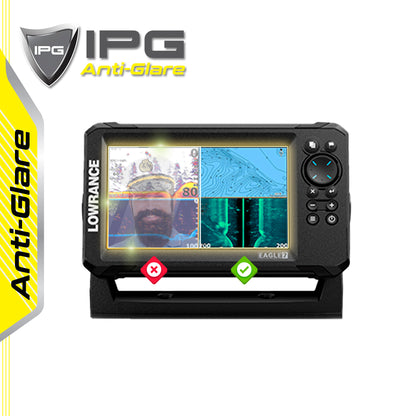 IPG Anti-Glare for LOWRANCE EAGLE EYE 7" inch Fishfinder & Chartplotter GPS Sonar Radar Map Display ANTI-GLARE SCREEN Protector