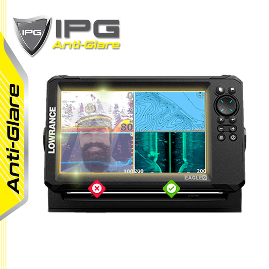 LOWRANCE EAGLE EYE 9" inç Balık Bulucu & Harita Çizer Sonar Radar Harita Dönüştürücü Ekranı için IPG Anti-Glare Yansıma Önleyici Ekran Koruyucu