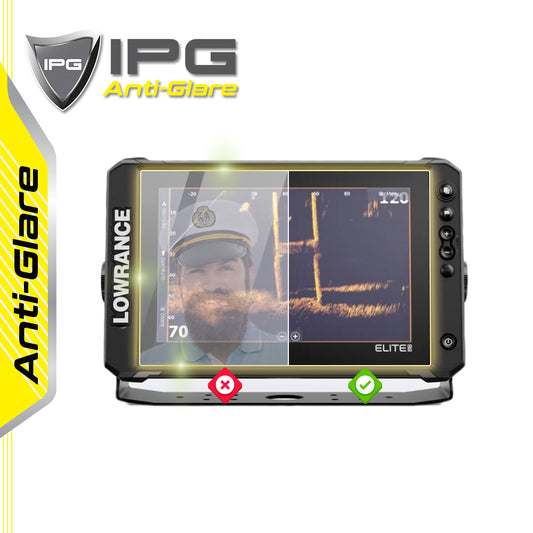 LOWRANCE ELITE 10 FS 10" inç Balık Bulucu & Harita Çizer Sonar Radar Harita Dönüştürücü Ekranı için IPG Anti-Glare Yansıma Önleyici Ekran Koruyucu