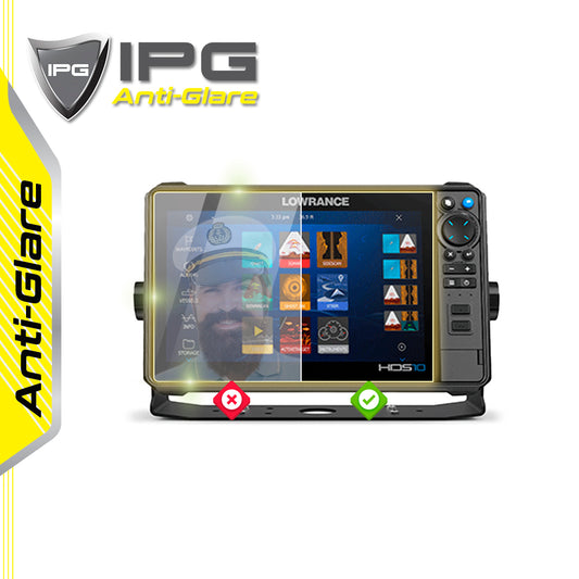 LOWRANCE HDS PRO 10" inç Balık Bulucu & Harita Çizer Sonar Radar Harita Dönüştürücü Ekranı için IPG Anti-Glare Yansıma Önleyici Ekran Koruyucu