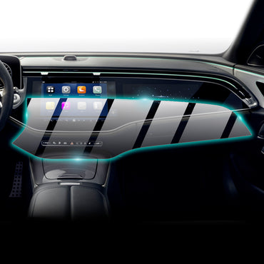 Mercedes E Class 2024 E 180 Exclusive - AMG / E 220 d 4MATIC Exclusive-AMG HyberScreen 14.4" inç Navigasyon ve 12.3" Yolcu ekranı için 9H Nano IPG ProActive Ekran Koruyucu