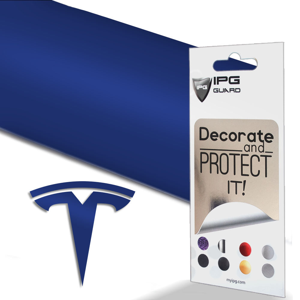 Tesla Model 3 için IPG Dekoratif Koruyucu Amblem Sticker Etiket Aksesuar Vinil (9 Logo Set)