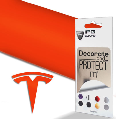 Tesla Model 3 için IPG Dekoratif Koruyucu Amblem Sticker Etiket Aksesuar Vinil (9 Logo Set)