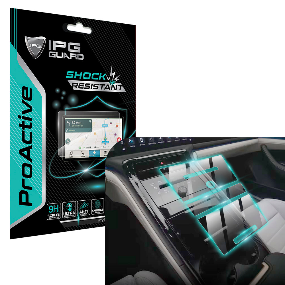 IPG ProActive for Porsche 2024 Panamera Center Console Protector Set (3 Set) SCREEN Protector