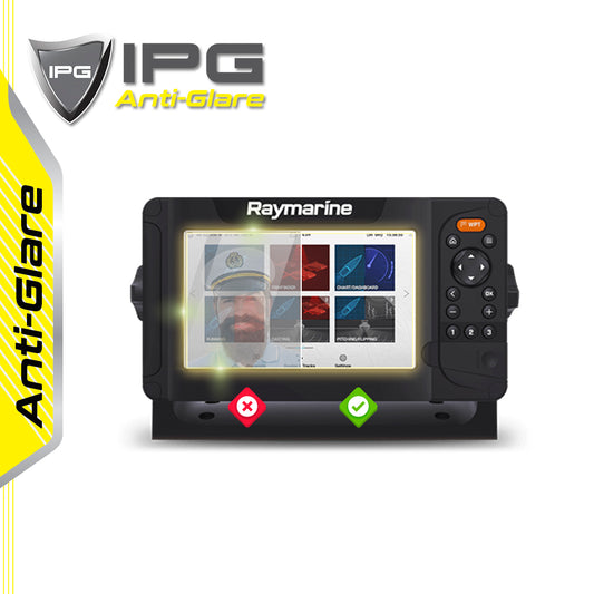 IPG Anti-Glare for Raymarine Element 7 HV CHIRP 7" inch Fishfinder & Chartplotter GPS Sonar Radar Map Display ANTI-GLARE SCREEN Protector