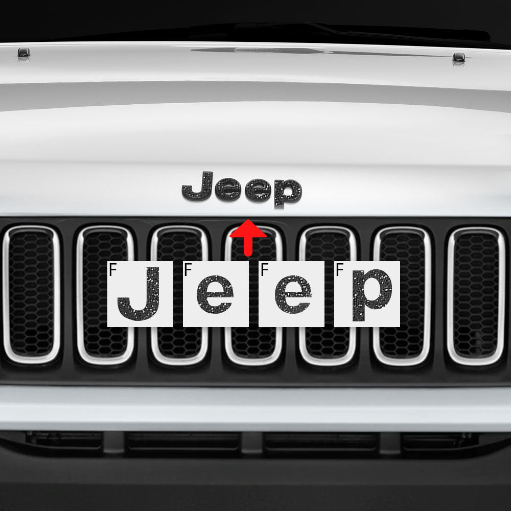 IPG Decorative for Jeep Renegade 2015 - 2020 Front and Rear Emblem Decals Stickers Protector