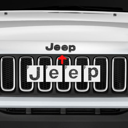 IPG Decorative for Jeep Renegade 2015 - 2020 Front and Rear Emblem Decals Stickers Protector