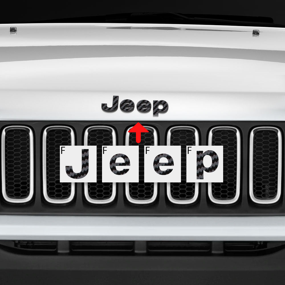 IPG Decorative for Jeep Renegade Limited 2015 - 2020 Front and Rear Emblem Decals Stickers Protector