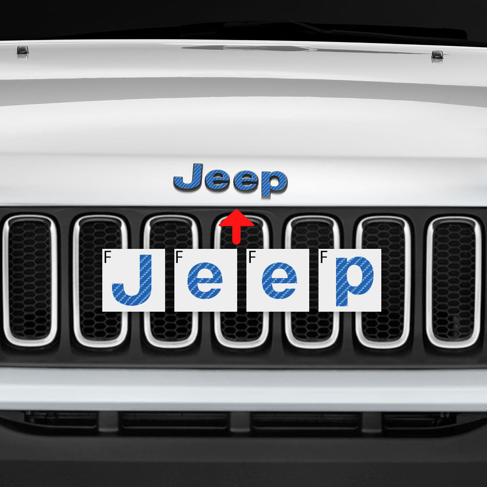 IPG Decorative for Jeep Renegade Limited 2015 - 2020 Front and Rear Emblem Decals Stickers Protector