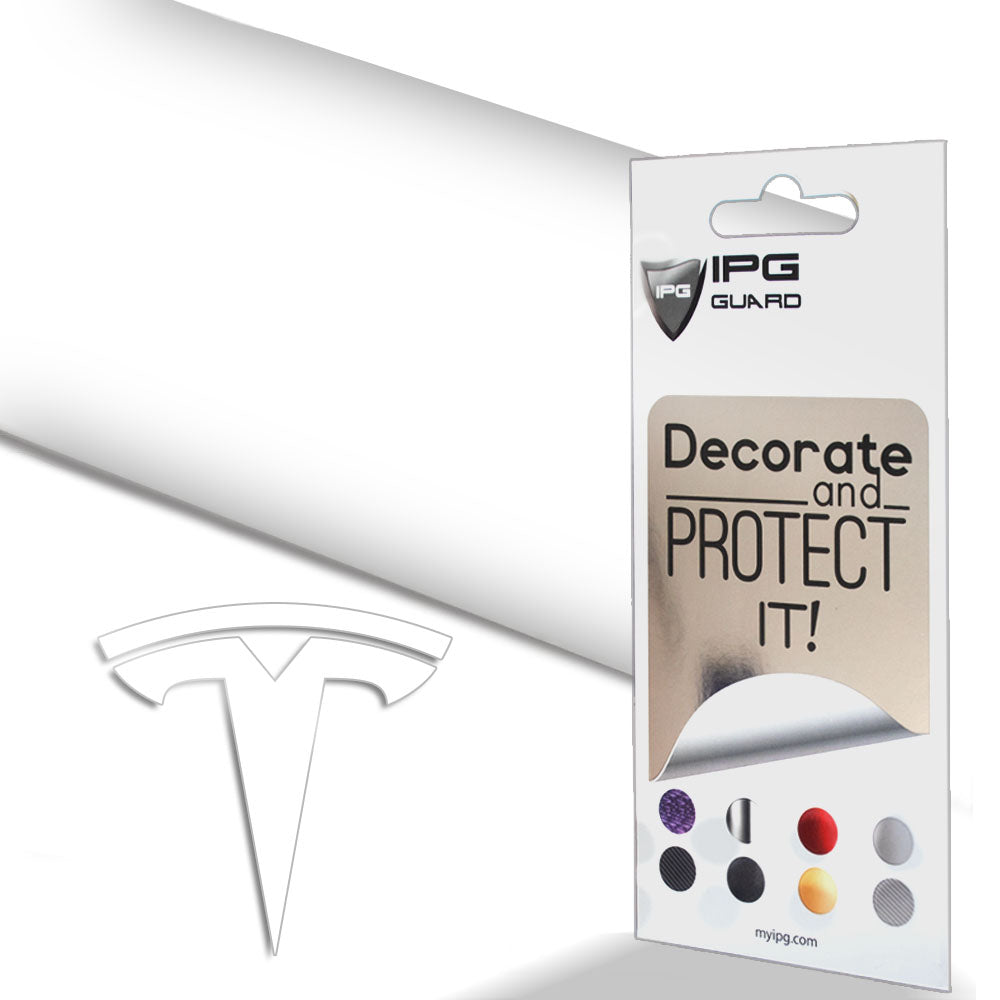 Tesla Model 3 için IPG Dekoratif Koruyucu Amblem Sticker Etiket Aksesuar Vinil (9 Logo Set)