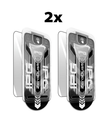 IPG ZeroDust - Apple iPhone 16 için Otomatik Toz Temizleyici EKRAN Koruyucu (2 Adet) (Temperli Cam)
