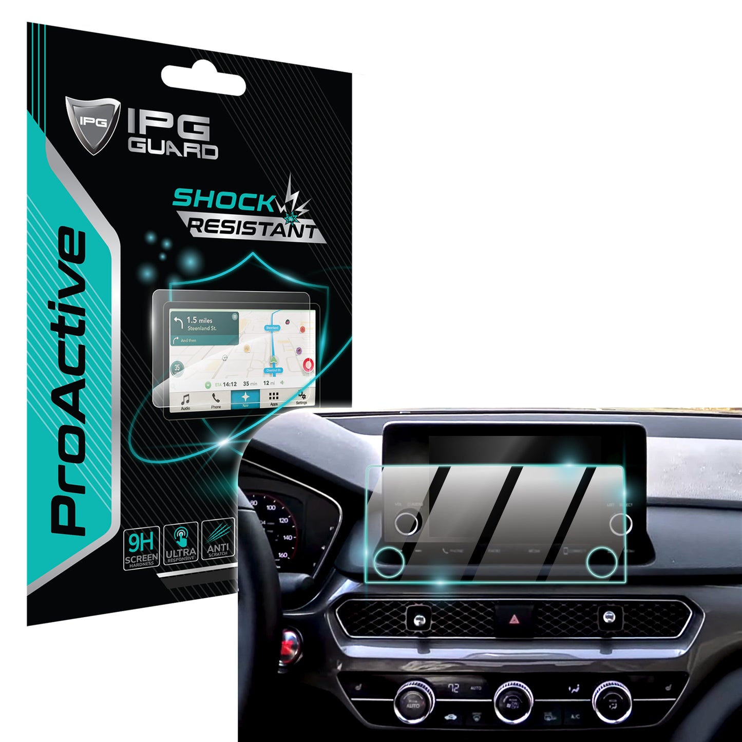 IPG ProActive for Acura 2025 Integra Base Model Double Din Navigation SCREEN Protector