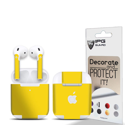 AirPods 1-2 dış kasa ve kulaklık üzeri için IPG Dekoratif Koruyucu Sticker Etiket Aksesuar Vinil