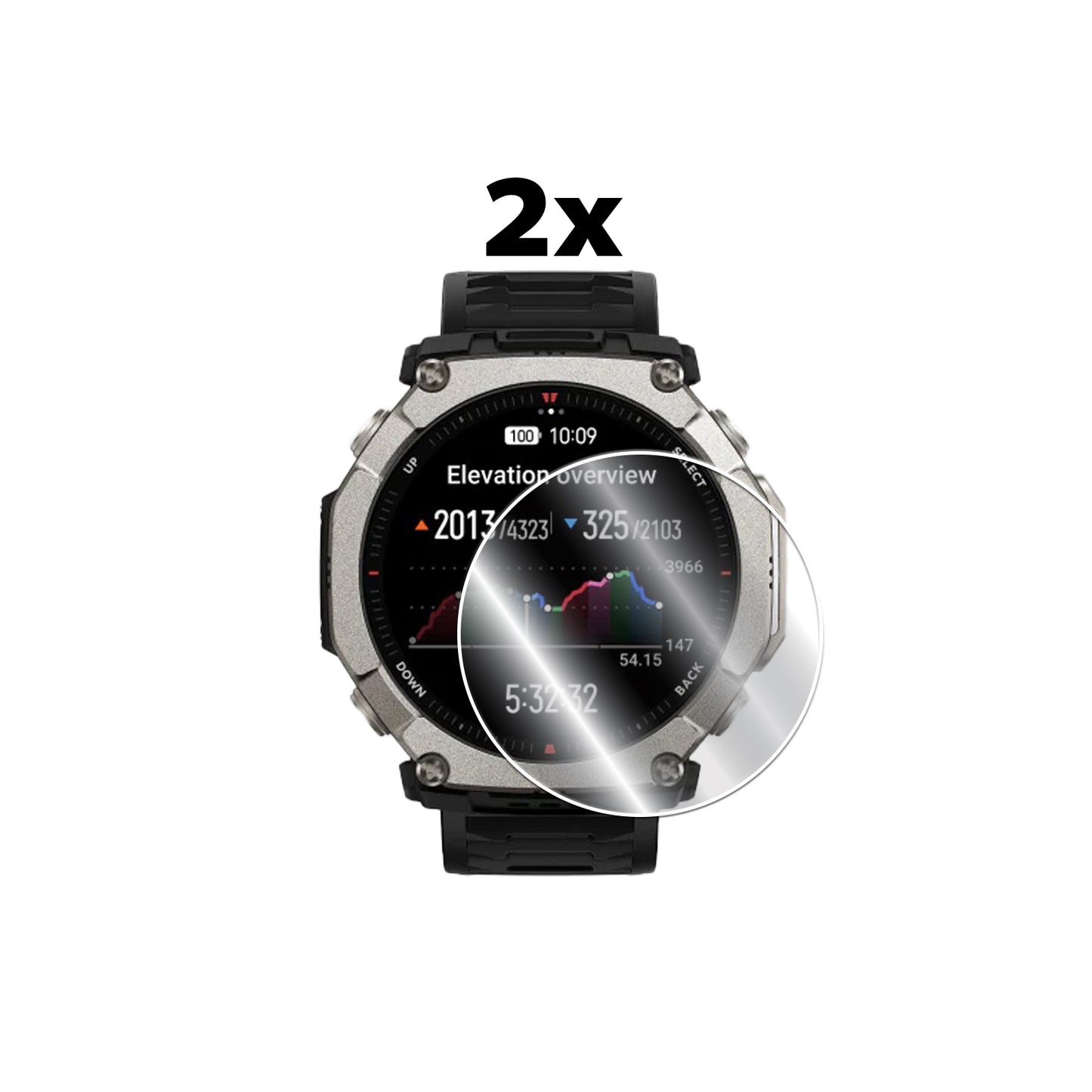 IPG Original for Amazfit T-Rex Ultra 2 Smartwatch SCREEN Protector (2 Units) (Hydrogel)