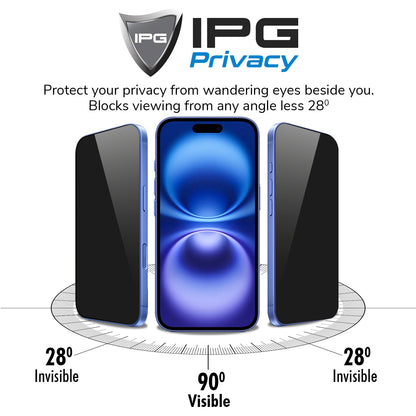 Apple iPhone Air Ekranı için IPG Privacy Hayalet Ekran Koruyucu 