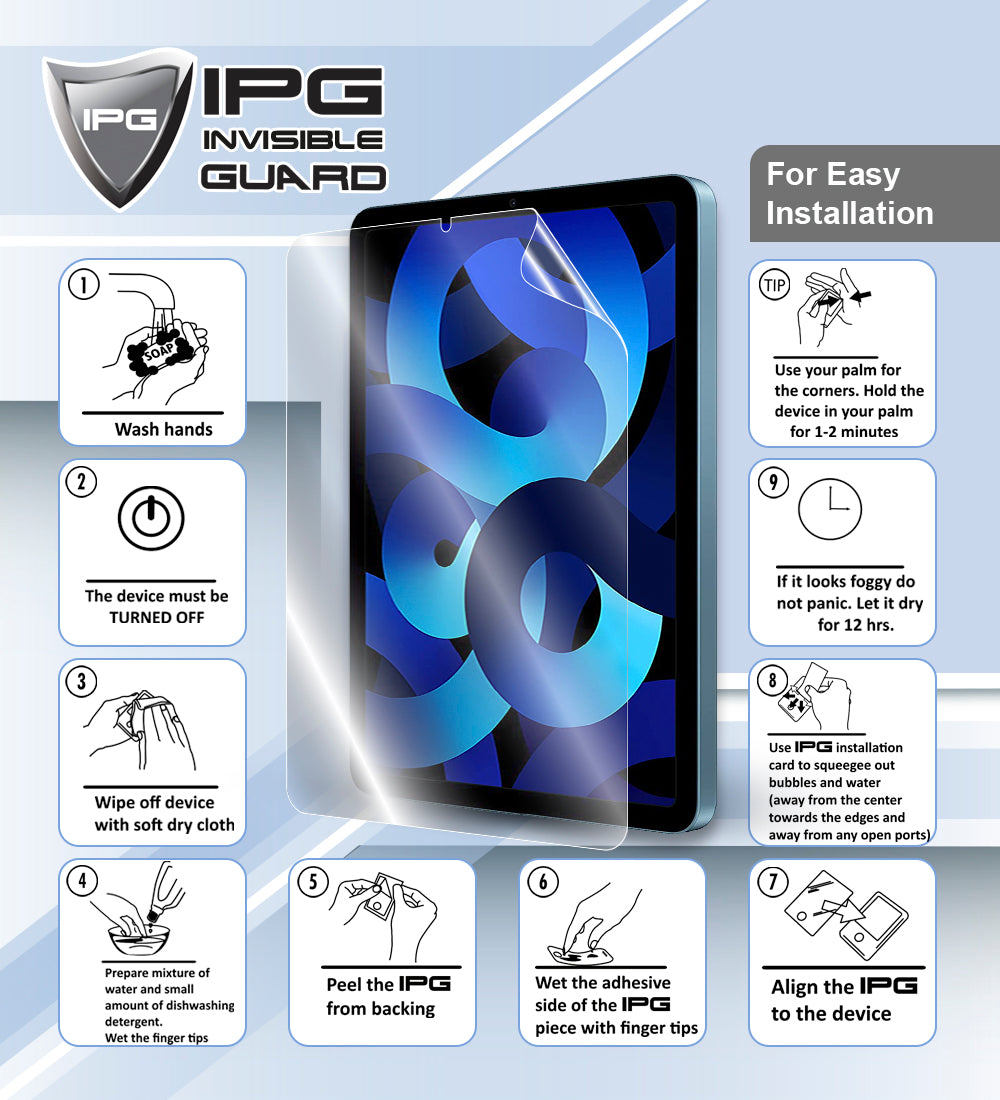 IPG Original for Apple iPad Pro 2020-2022 (2nd Generation) 11-inch SCREEN Protector (Hydrogel)