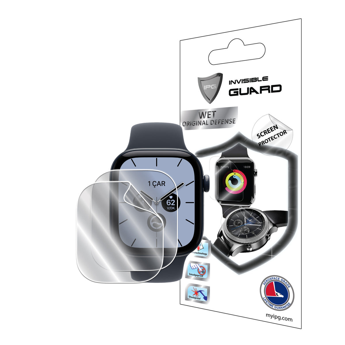 IPG Original for Apple Watch Series 12 42mm - 43mm SCREEN Protector (2 Units) (Hydrogel)