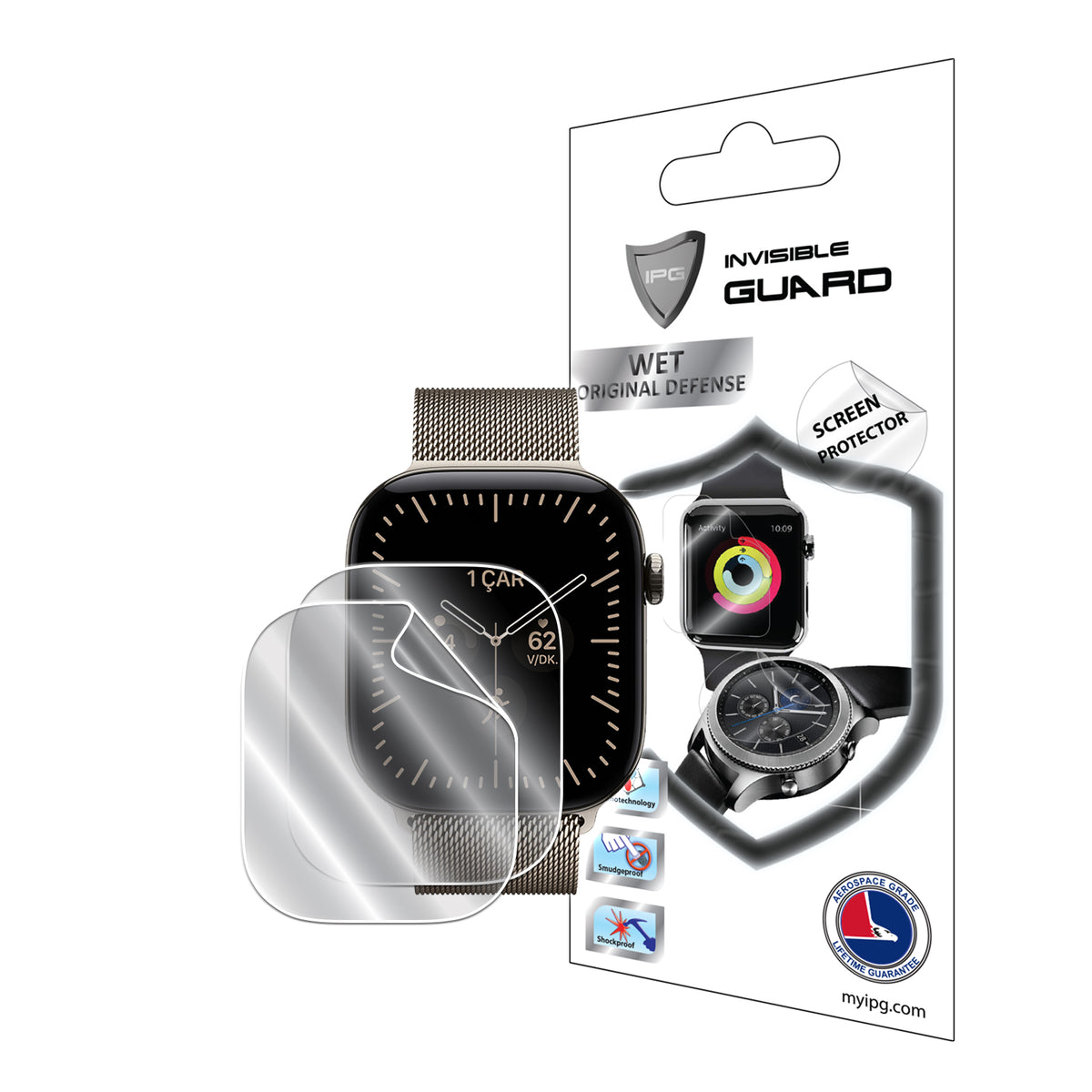 IPG Original for Apple Watch Series 12 46mm - 47mm SCREEN Protector (2 Units) (Hydrogel)