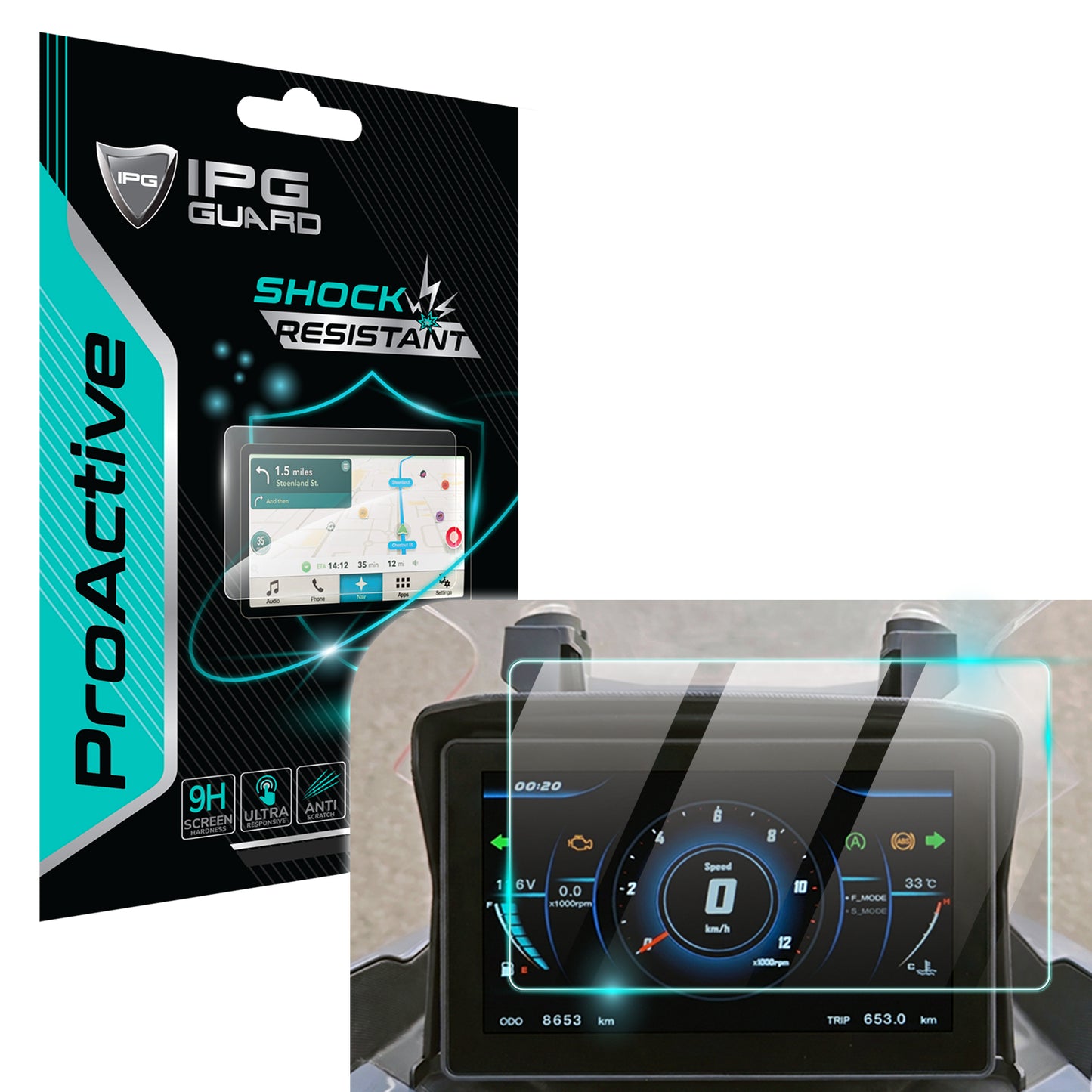 IPG ProActive for Arora Beatrix 2023 Motorcycle Speedometer Display SCREEN Protector