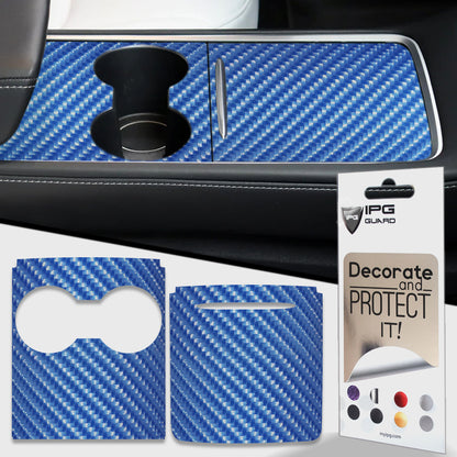 IPG Decorative for Tesla Model 3 - Model Y Center Console (Gen2) 2021-23 Wrap Decals Stickers Protector