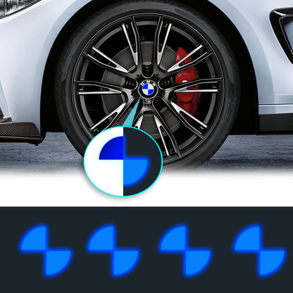 IPG Decorative for BMW Wheel Rim Decorative Logo: 1.54" - 39mm /Center Cap:2.69" - 68mm Stickers Set (8 Units) Wrap Kit