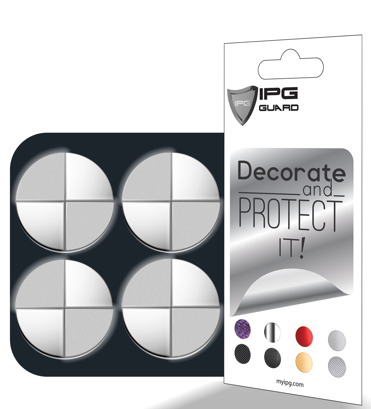 IPG Decorative for BMW Wheel Rim Decorative Logo: 1.54" - 39mm /Center Cap:2.69" - 68mm Stickers Set (8 Units) Wrap Kit