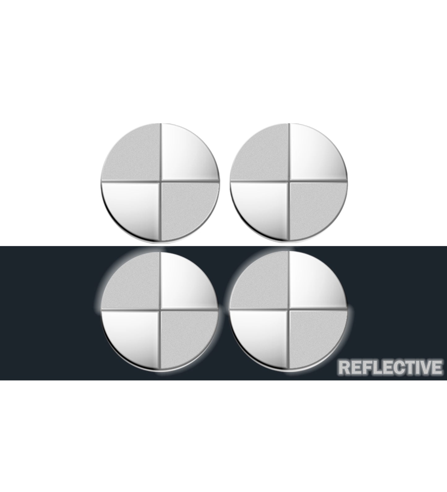 IPG Decorative for BMW Wheel Rim Decorative Logo: 1.54" - 39mm /Center Cap:2.69" - 68mm Stickers Set (8 Units) Wrap Kit