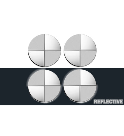 IPG Decorative for BMW Wheel Rim Decorative Logo: 1.54" - 39mm /Center Cap:2.69" - 68mm Stickers Set (8 Units) Wrap Kit