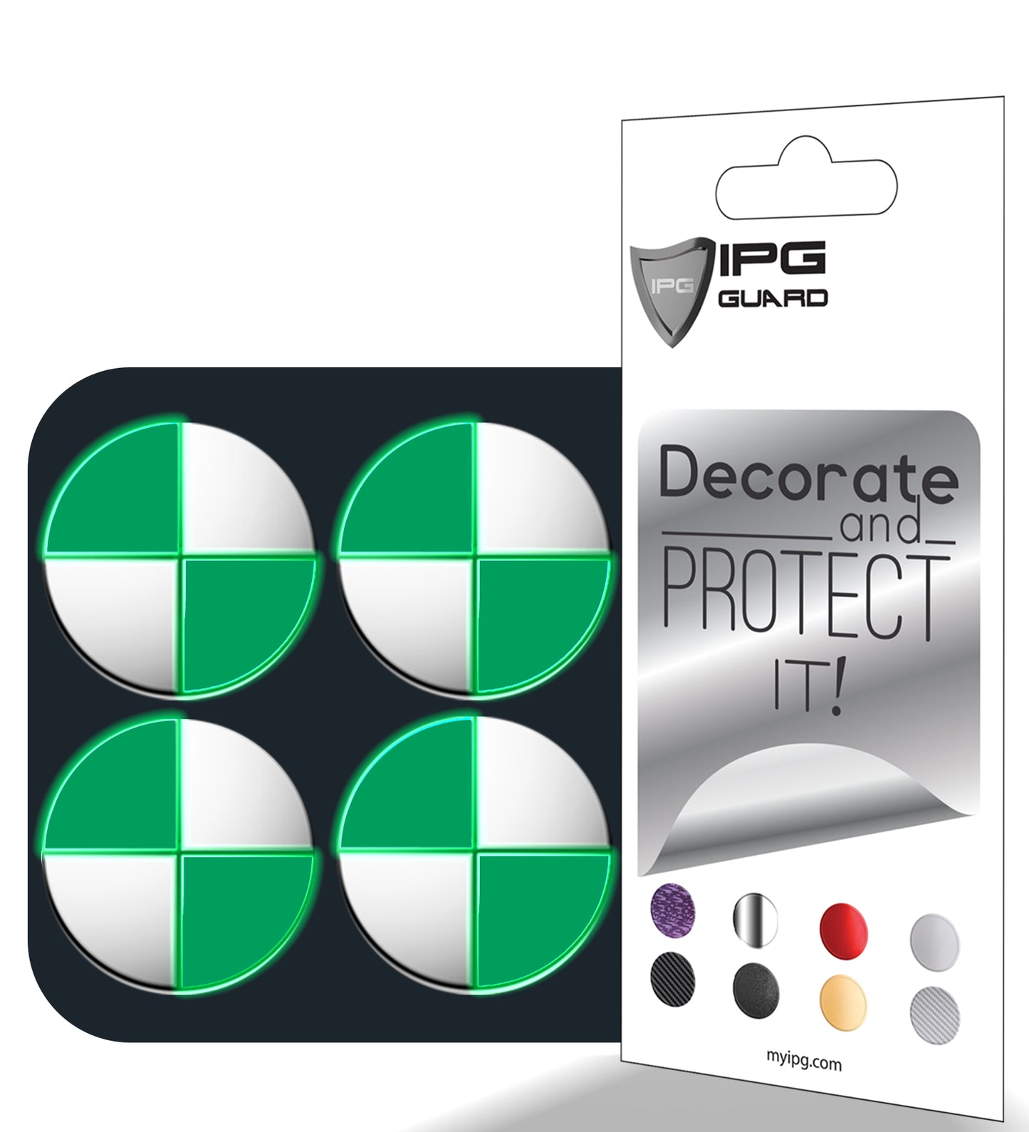 IPG Decorative for BMW Wheel Rim Decorative Logo: 1.54" - 39mm /Center Cap:2.69" - 68mm Stickers Set (8 Units) Wrap Kit