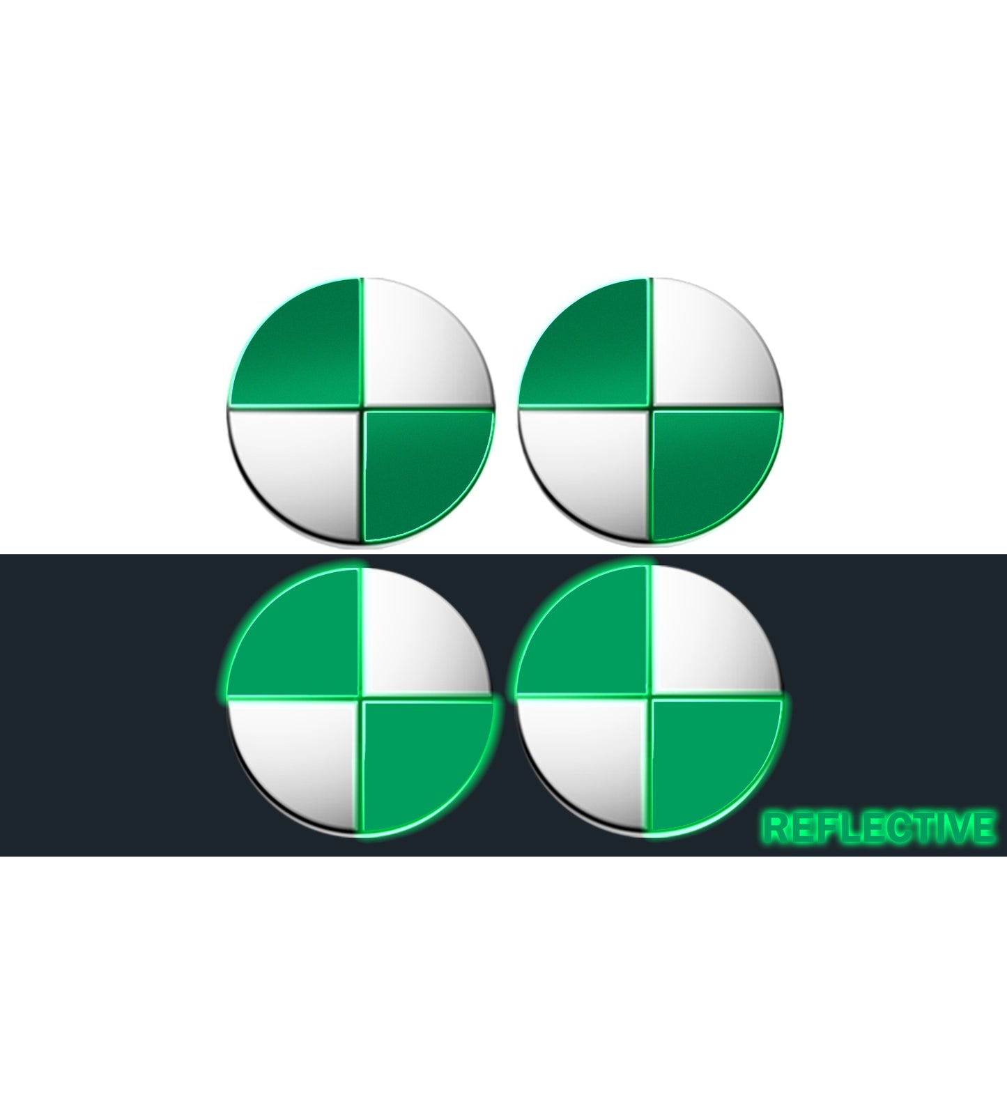 IPG Decorative for BMW Wheel Rim Decorative Logo: 1.54" - 39mm /Center Cap:2.69" - 68mm Stickers Set (8 Units) Wrap Kit