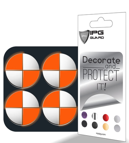 IPG Decorative for BMW Wheel Rim Decorative Logo: 1.54" - 39mm /Center Cap:2.69" - 68mm Stickers Set (8 Units) Wrap Kit