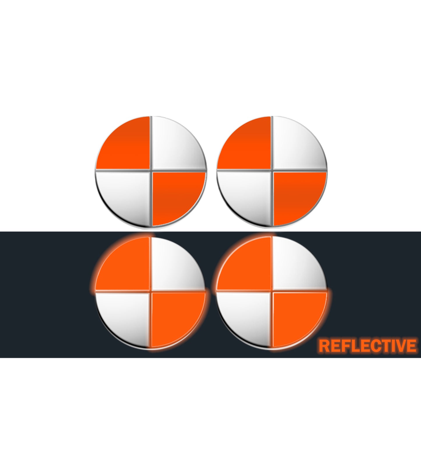 IPG Decorative for BMW Wheel Rim Decorative Logo: 1.54" - 39mm /Center Cap:2.69" - 68mm Stickers Set (8 Units) Wrap Kit