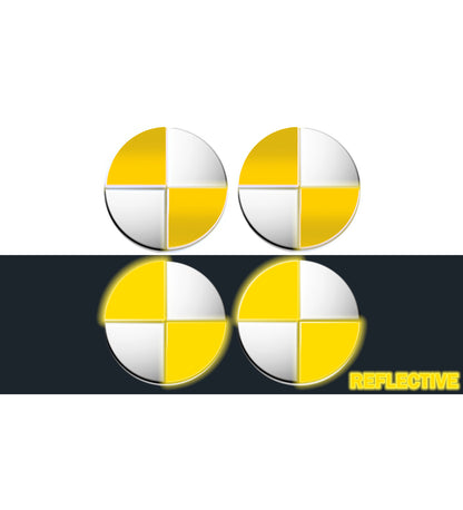 IPG Decorative for BMW Wheel Rim Decorative Logo: 1.54" - 39mm /Center Cap:2.69" - 68mm Stickers Set (8 Units) Wrap Kit