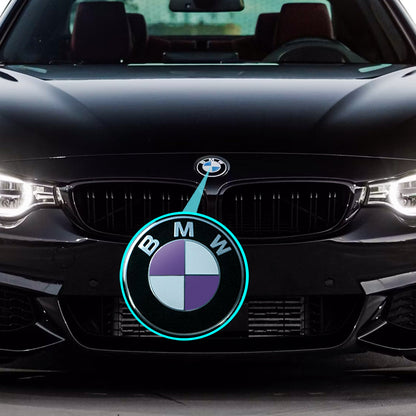 IPG Decorative for BMW Logo Set – 11×4 Semicircles + 1×2 Semicircles, Multiple Sizes Stickers Set (46 Units) Wrap Kit