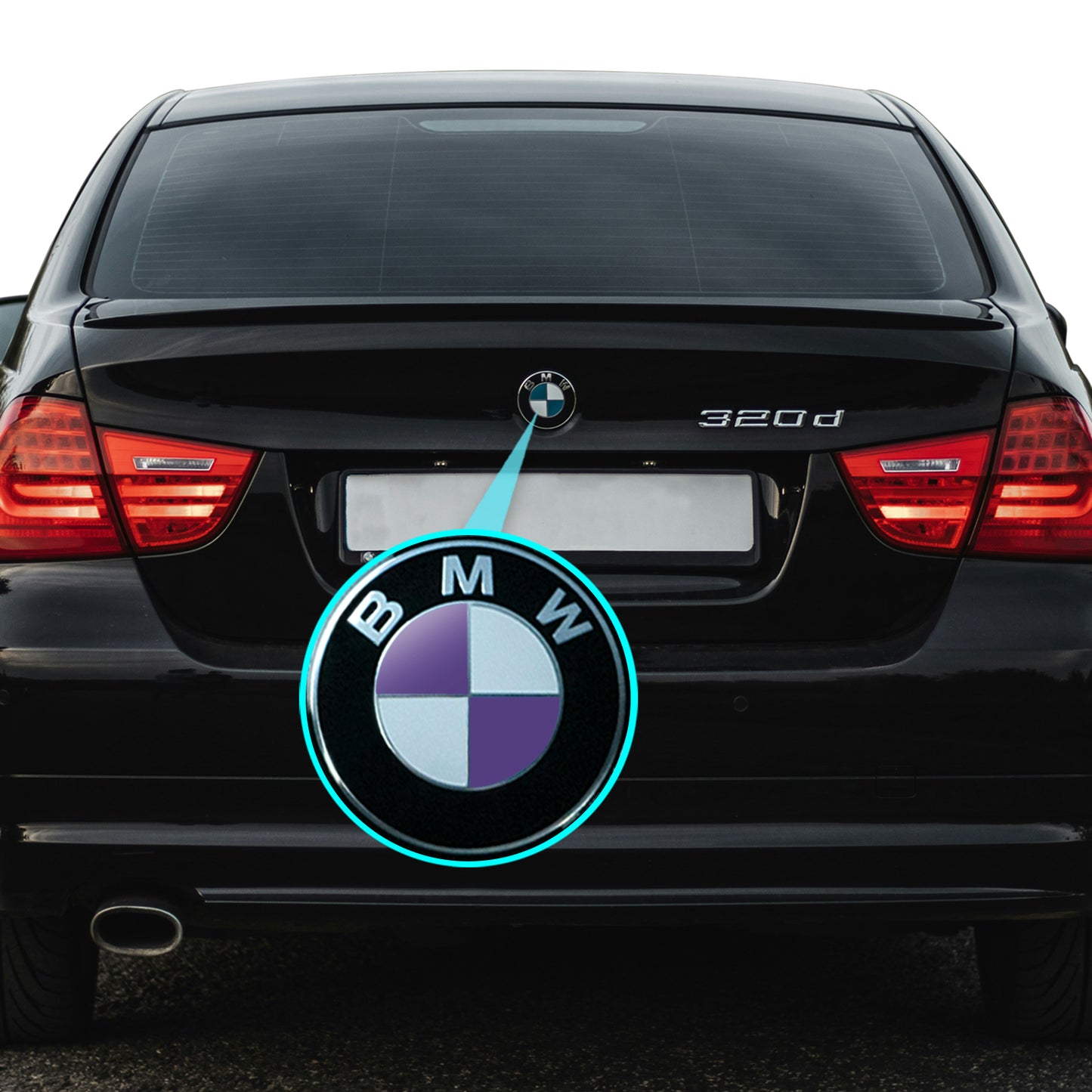 IPG Decorative for BMW Logo Set – 11×4 Semicircles + 1×2 Semicircles, Multiple Sizes Stickers Set (46 Units) Wrap Kit