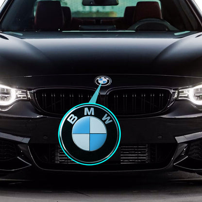 IPG Decorative for BMW Logo Set – 11×4 Semicircles + 1×2 Semicircles, Multiple Sizes Stickers Set (46 Units) Wrap Kit