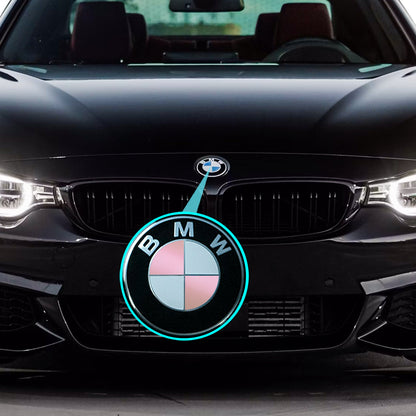 IPG Decorative for BMW Logo Set – 11×4 Semicircles + 1×2 Semicircles, Multiple Sizes Stickers Set (46 Units) Wrap Kit