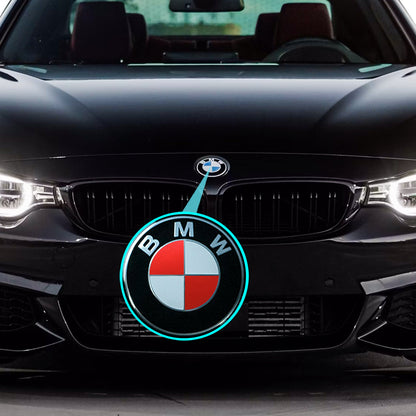 IPG Decorative for BMW Logo Set – 11×4 Semicircles + 1×2 Semicircles, Multiple Sizes Stickers Set (46 Units) Wrap Kit