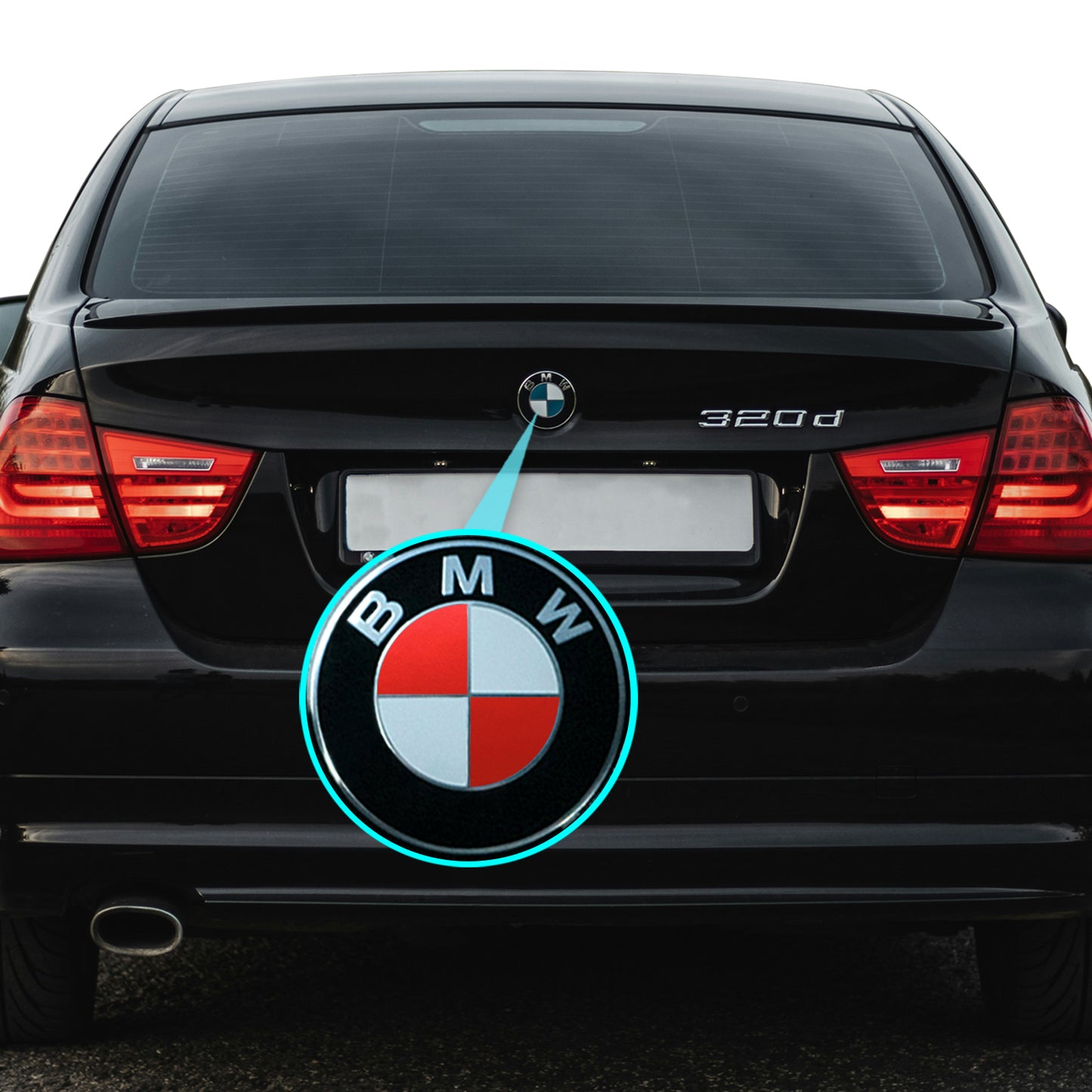 IPG Decorative for BMW Logo Set – 11×4 Semicircles + 1×2 Semicircles, Multiple Sizes Stickers Set (46 Units) Wrap Kit